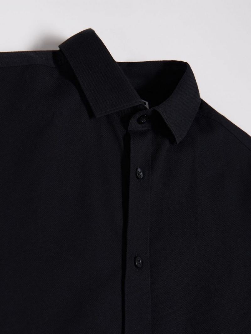 Reserved Super slim fit shirt Čierne | 21376GLPY