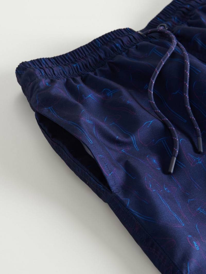 Reserved Swim shorts Námornícka Modrá | 94607TGDV