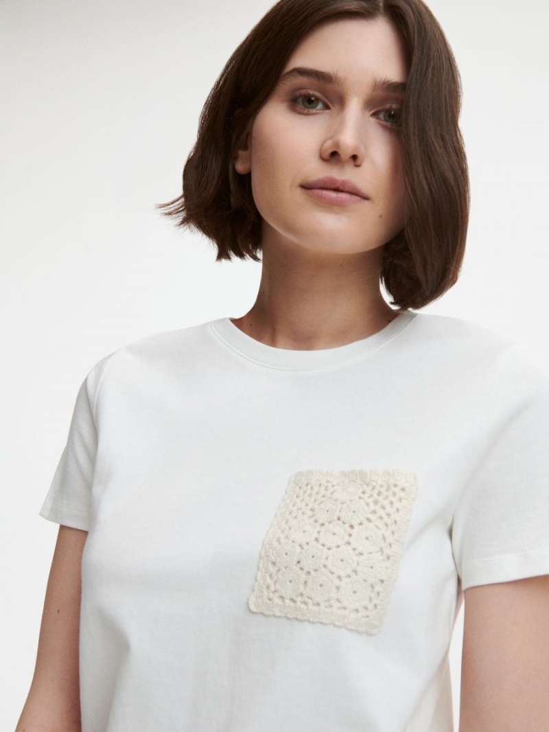 Reserved T-shirt with pocket Biele | 15974UDFN