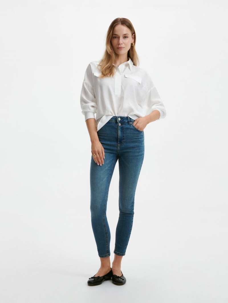 Reserved Viscose blouse Biele | 80973OFQM