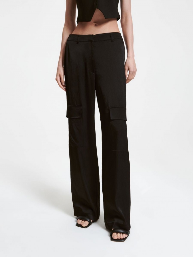 Reserved Viscose rich trousers Čierne | 74019SETZ