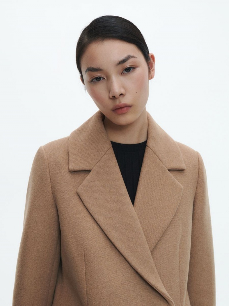 Reserved Vlna blend coat Béžové | 02439VRNW