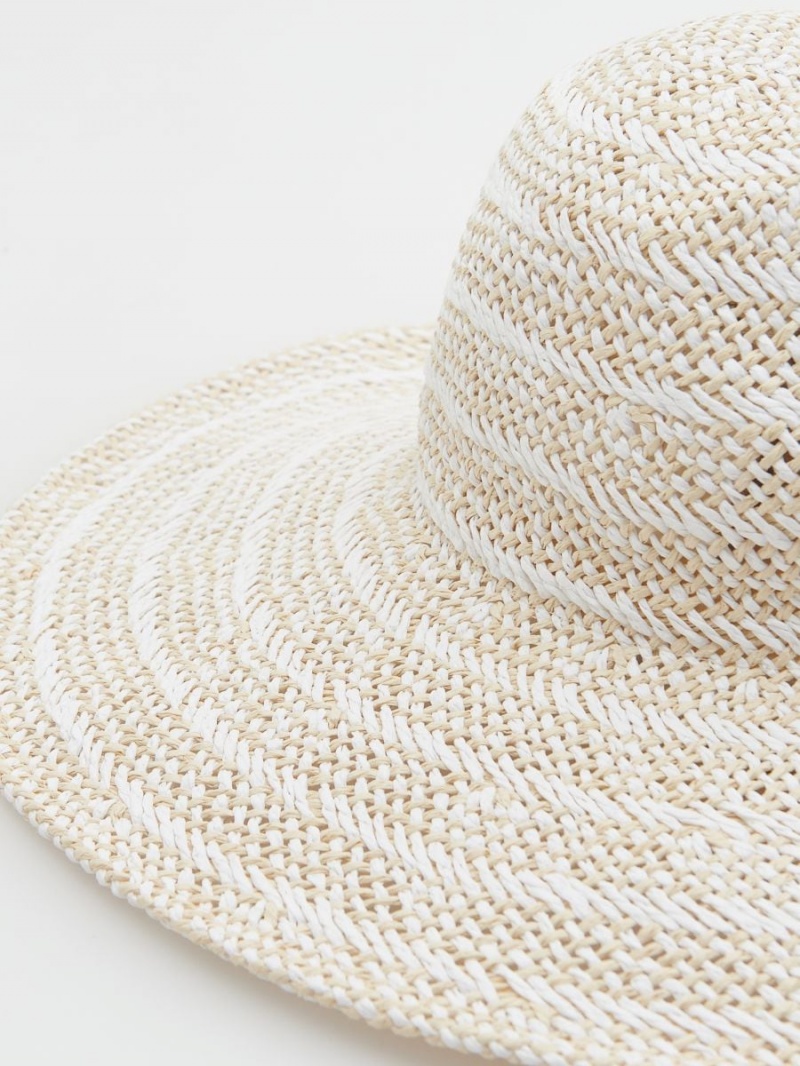 Reserved Woven hat Ivory | 29108LDVW